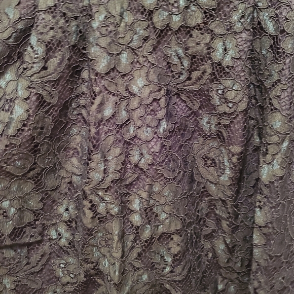 Dark green lace fit and flare dress - Picture 3 of 3